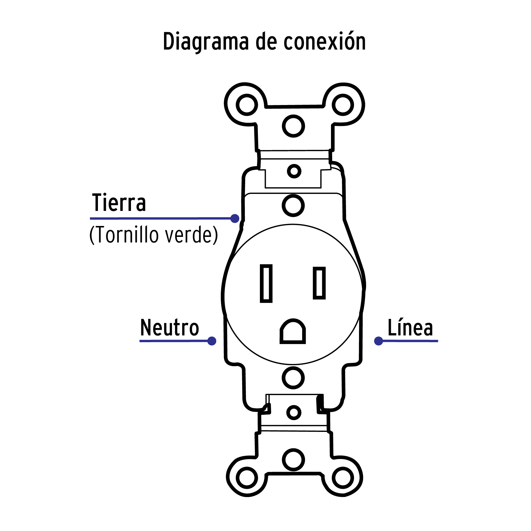 Contacto sencillo, 2 polos 3 hilos, Standard, marfil - COSE-S / 46109