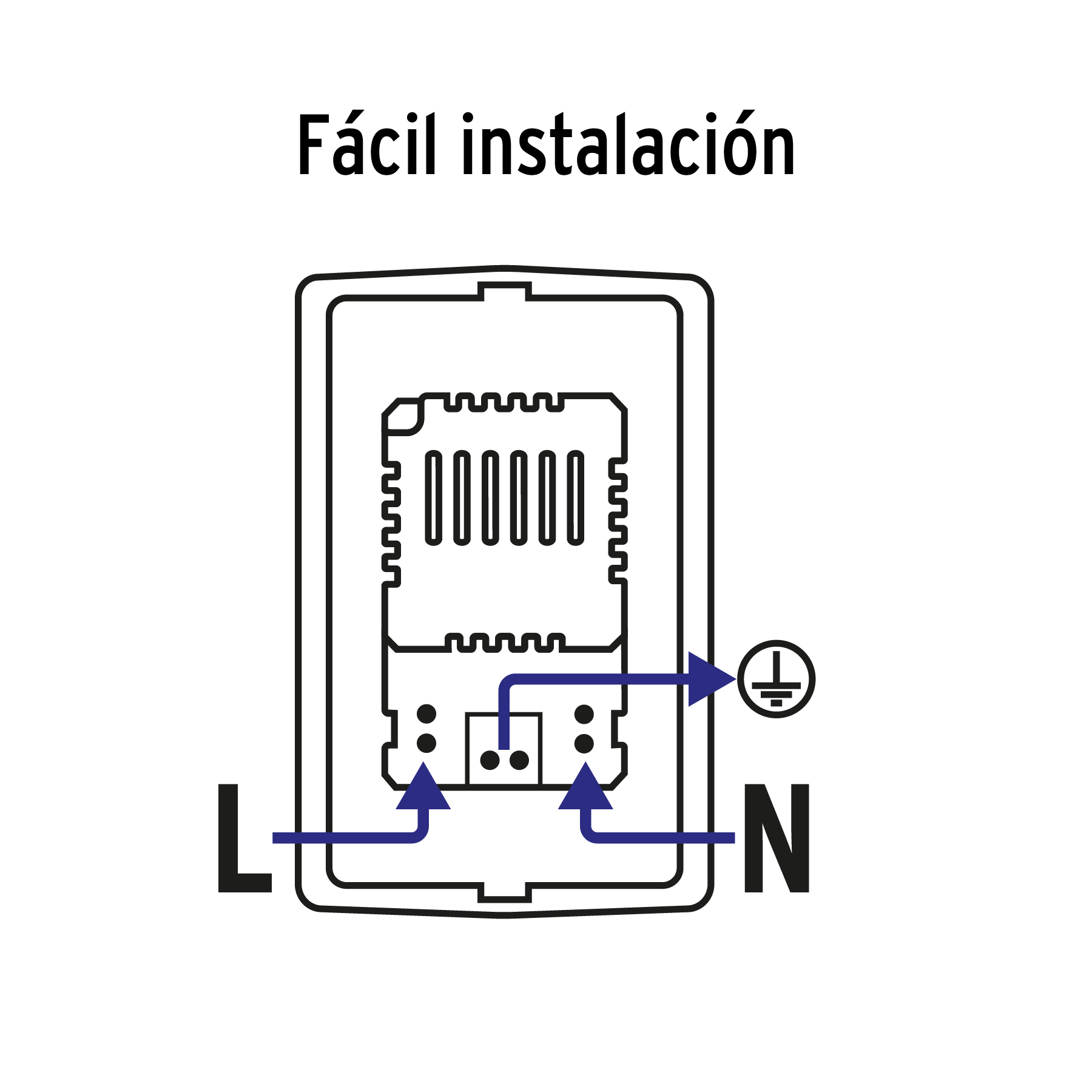 Contacto aterrizado + 2 puertos USB, blanco, línea Italiana - COUSB-IB / 48065