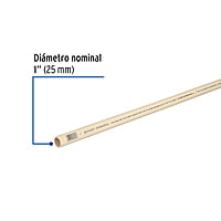 Tubo de 3 m de CPVC de 1' hidráulico RD 13.5, Hidroflow - CPVC-003 / 45044