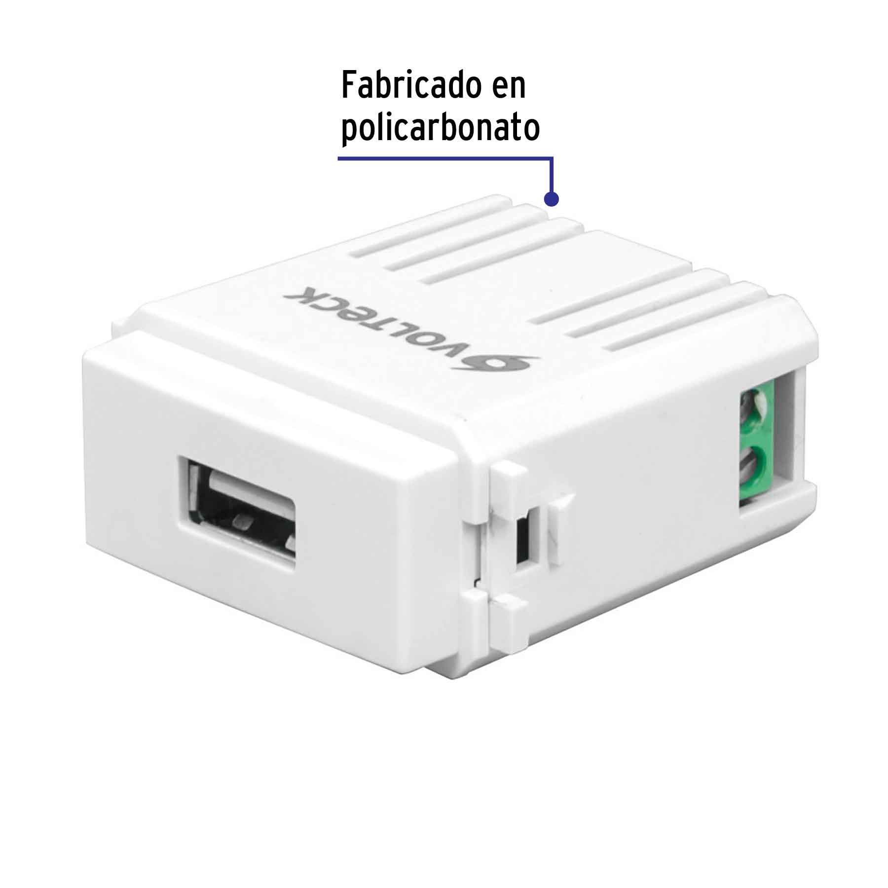 Módulo puerto USB, línea Italiana, color blanco - CUSB-IB / 48109