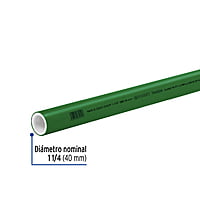 Tubo de 4 m de PPR de 1-1/4' hidráulico, Termoflow - CV-004 / 45444