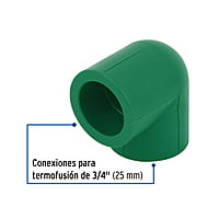 Codo 90° de PPR, 3/4', 25mm - CV-562 / 49850