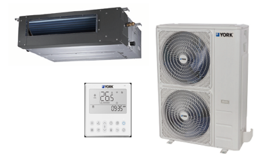 Set Fan And Coil, Inverter, York, 5 TR, Frio/Calor, Voltaje 220/1/60, 15 SEER, R410a - YEKE55BZTMCMOWX