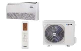 Set Minisplit Piso Techo York Inverter Solo Frio 18 MBH 20 SEER 220/1/60 - YFJE18BZTMCMORX