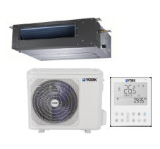 Set Minisplit YORK Fan & Coil Inverter 1 Ton. 220/1/60 21 SEER Solo Frio - YEJE12BZTMCMOWX