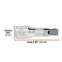 Extensión de 2-1/2' para matraca, para dados cuadro 1/2' - E-5460 / 13414