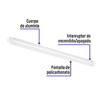 Luminario para gabinete, 11 W, 6500K, Led - GAB-002L / 47325