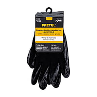 Guantes de nylon recubiertos de nitrilo, grandes, Pretul - GU-123P / 20028