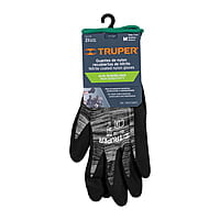 Guantes de nylon recubiertos de nitrilo arenoso, medianos - GU-132 / 17064