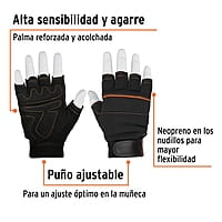 Guantes para mecánico, cortos - GU-655 / 13195