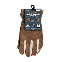 Guantes de piel de cabra con dorso de carnaza - GU-735 / 14288