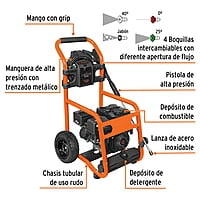 Hidrolavadora con motor a gasolina, 2,800 PSI - LAGAS-2800 / 12908