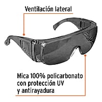 Lentes de seguridad, mica gris, Safe - LEN-SN / 14253