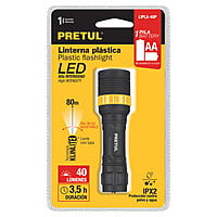 Linterna plástica, LED, 1 pila AAA, 40 lm, Pretul - LIPLA-40P / 28019