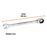 Llave combinada con matraca, 11 x 160 mm, TruperExpert - LL-2011MX / 13620