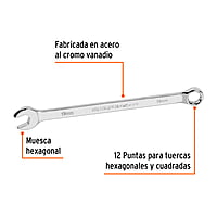 Llave combinada, extralarga, milimétrica, 12 x 193 mm - LL-2012M / 15616