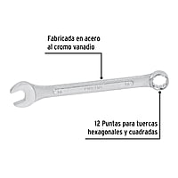 Llave combinada, mm, 16 x 200 mm, Pretul - LL-2016MP / 21910