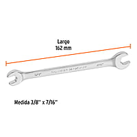 Llave española, 3/8 x 7/16' x 146 mm - LL-3021 / 15684