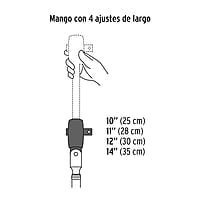 Matraca telescópica cuadro 3/8' cabeza articulada - M-3890 / 13219