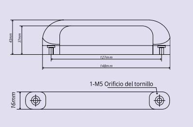 MANIJA PUERTA CONSERVADOR HIELO MODELO YL-573 MJPTCA002