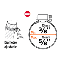 Bolsa con 4 mini-abrazaderas 4 de acero inoxidable - MINI-4B / 10032