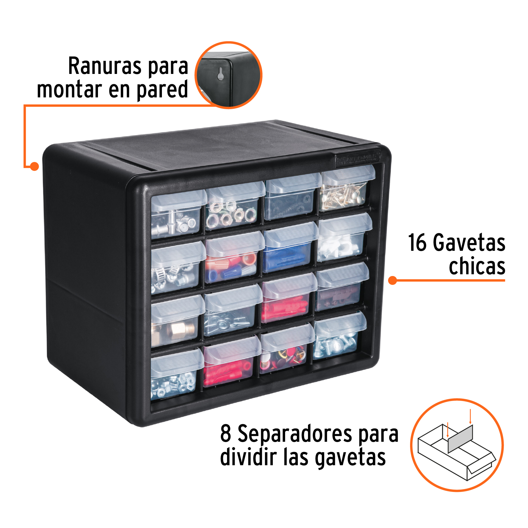 Organizador con 16 Gavetas - ORG-16 / 11851