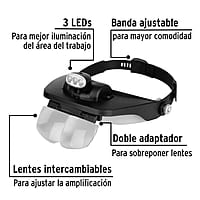 Lupa optovisor de 3 leds, Pretul - OVIS-3P / 26019