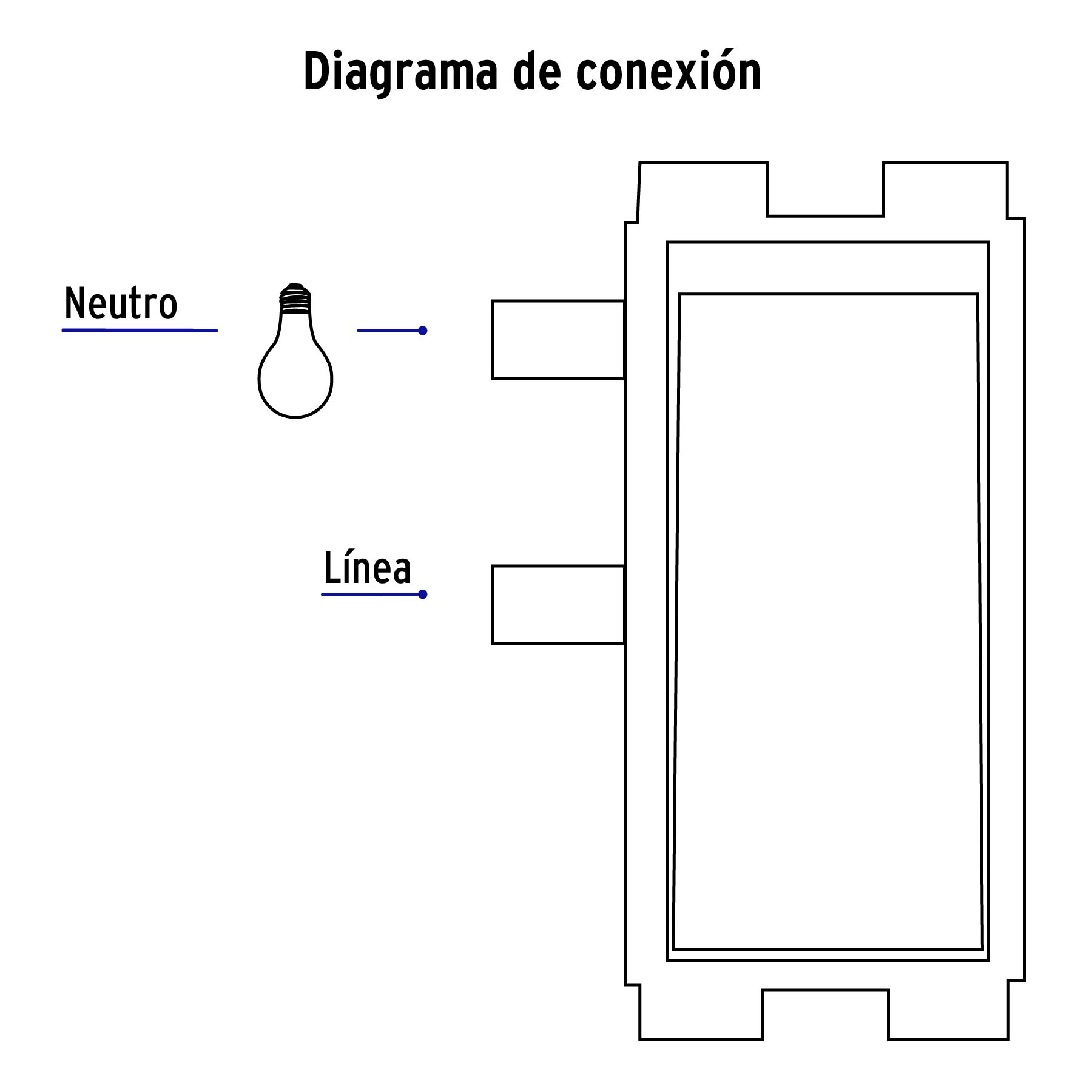 Placa armada con 2 interruptores sencillos, Volteck Basic - PA-APDO-B / 25080