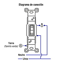 Placa armada interruptor sencillo, línea Standard, aluminio - PA-APSE-SA / 48497