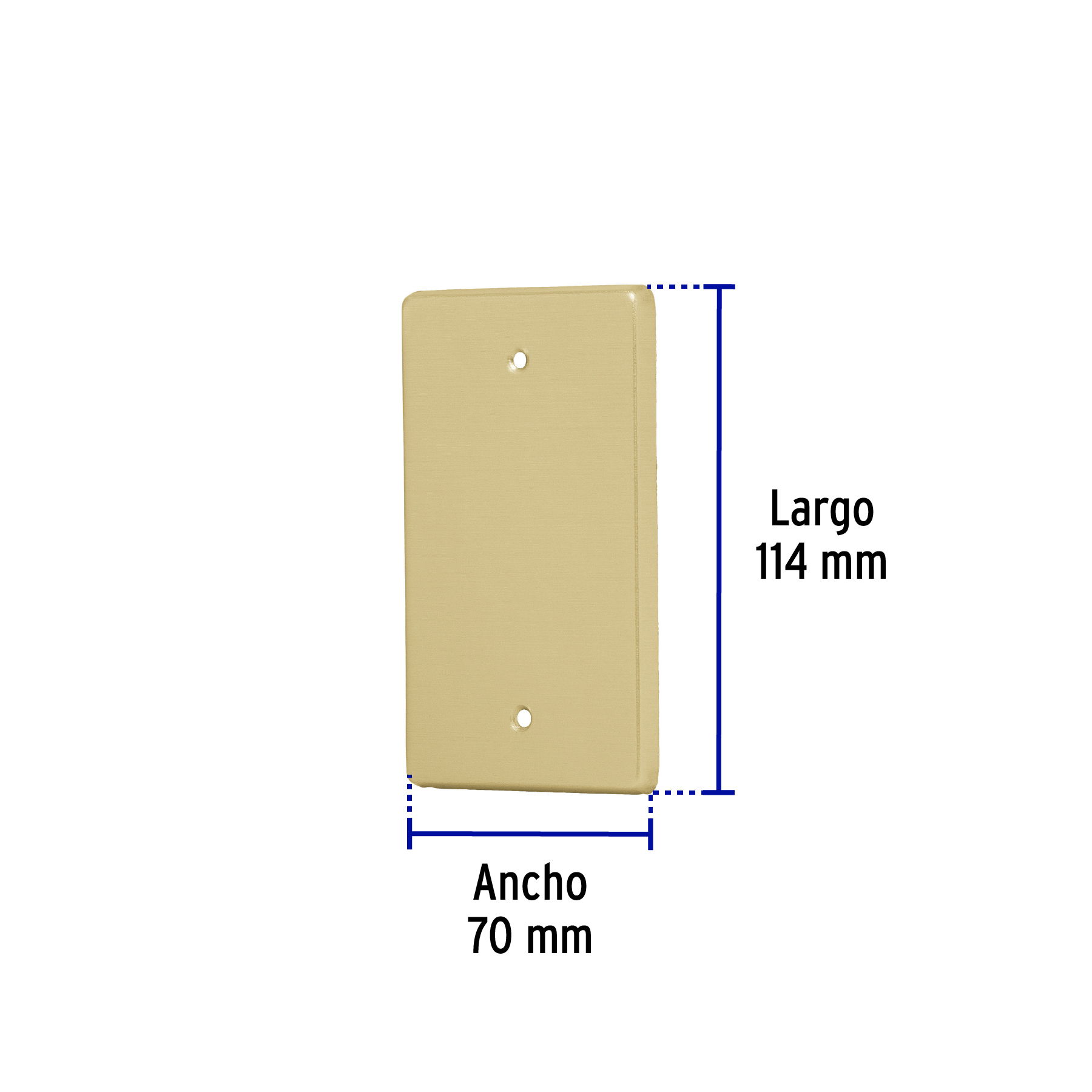 Placa ciega, de aluminio, línea Standard - PACI-S / 46402