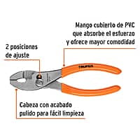 Pinza de chofer 6', mango de PVC - PCH-6 / 17300