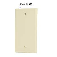 Placa de ABS ciega, Standard, marfil - PPCI-S / 46400