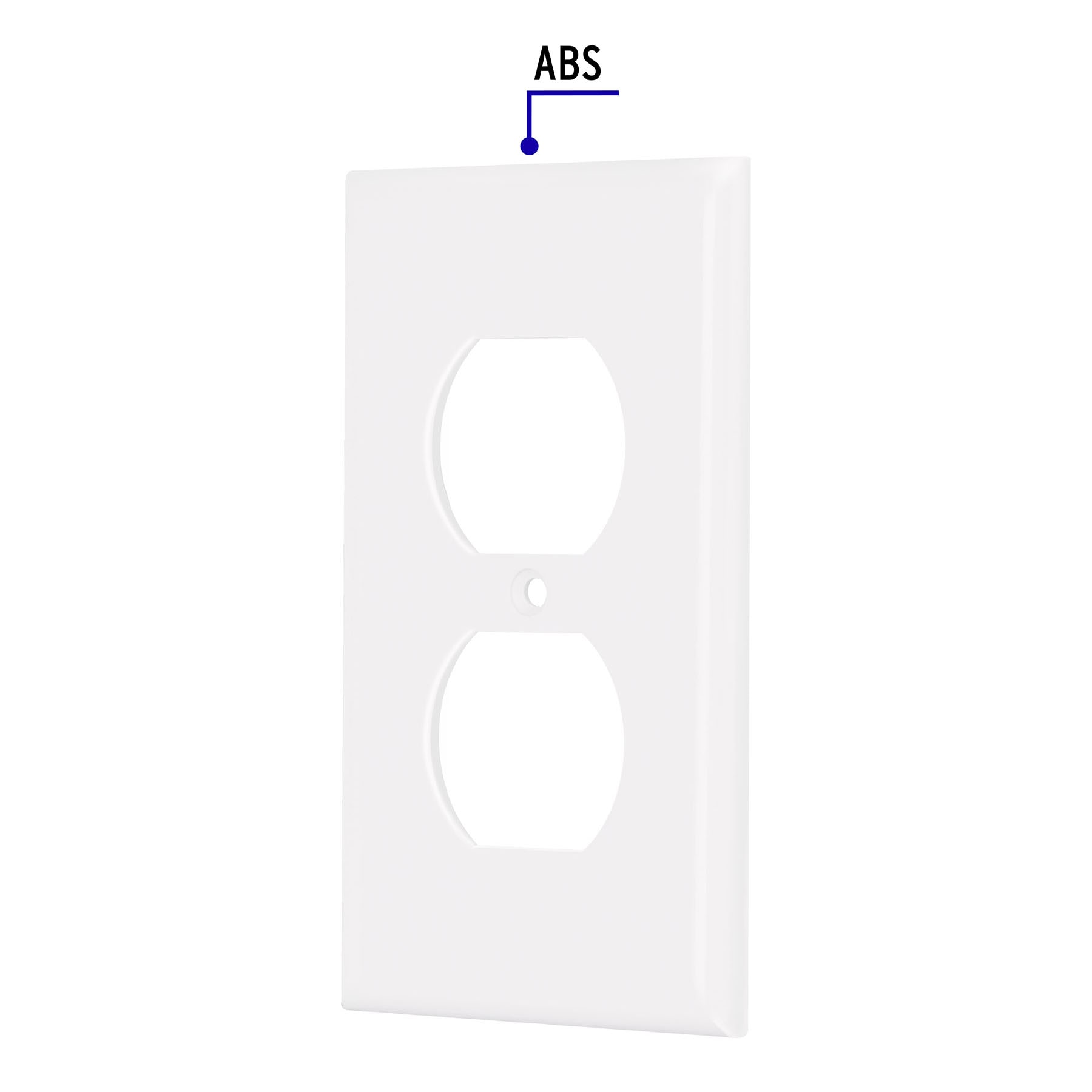 Placa de ABS dúplex, Standard, blanco - PPDO-SB / 40241