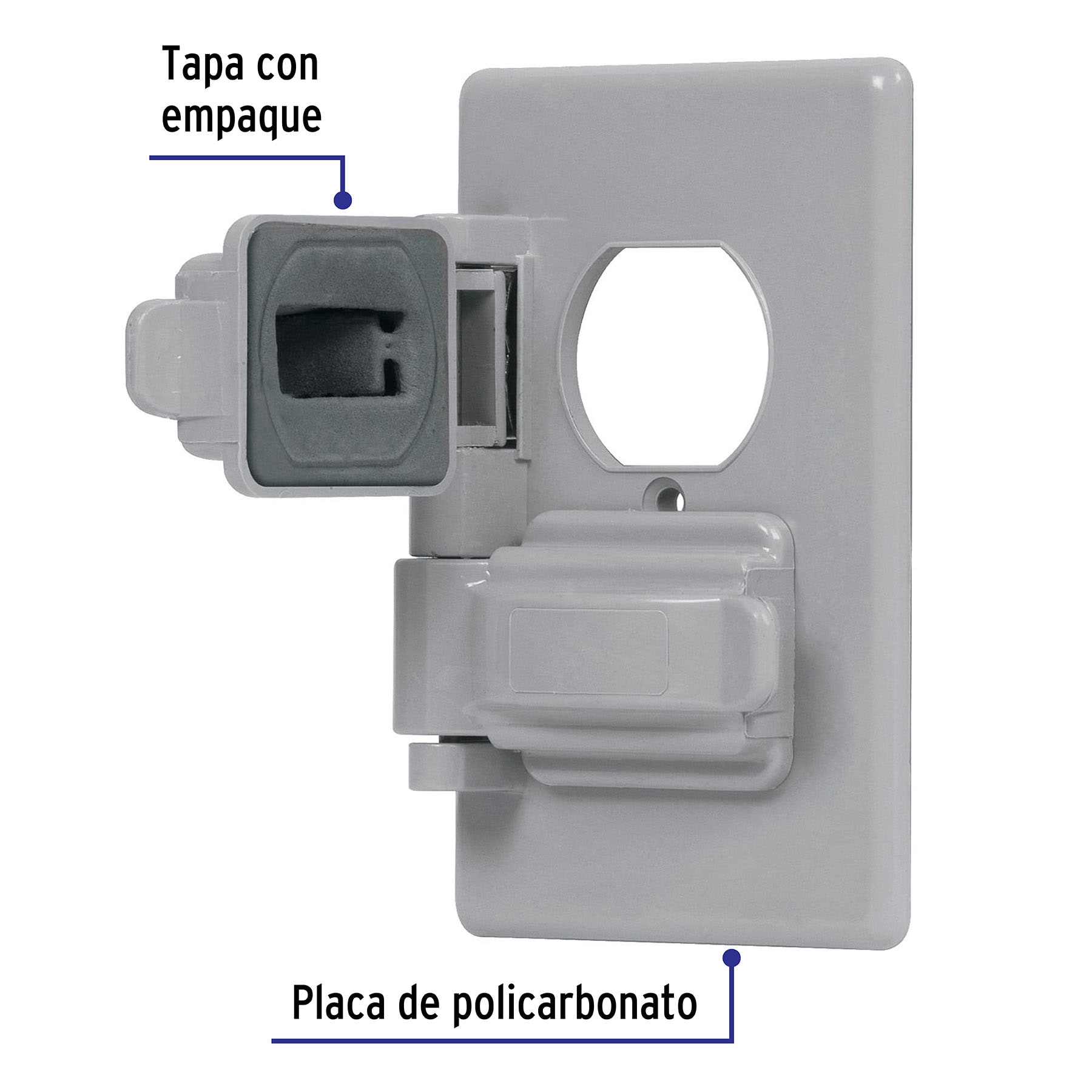 Placa dúplex de policarbonato para intemperie,línea Standard - PPIN-DOS / 46410