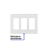 Placa 3 ventanas, de policarbonato, línea Classic - PPTR-CL / 46420 Placa 3 ventanas, de policarbonato, línea Classic - PPTR-CL / 46420