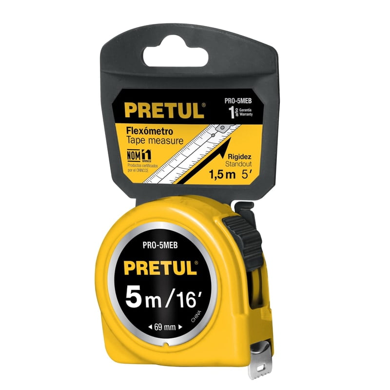 flexómetro-amarillo-5m-cinta-19mm-pretul-tarjeta-plástica-pro-5meb-21606