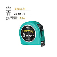 flexómetro-verde-8m-cinta-25-mm-pretul-tarjeta-plástica-pro-8me-r-29999