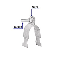 Abrazadera para unicanal de 1 1/2', Volteck 46426