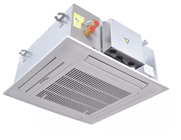 Evaporadoras Tipo Cassete Hidronicas York  Capacidad 371 CFMs 4 vias compacto220/1/60 CONTROL ALÁMBRICO YTGW04CDT-FM-WX