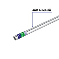 Tubo Conduit 1/2' galvanizado 3 m pared delgada, et. verde 47771