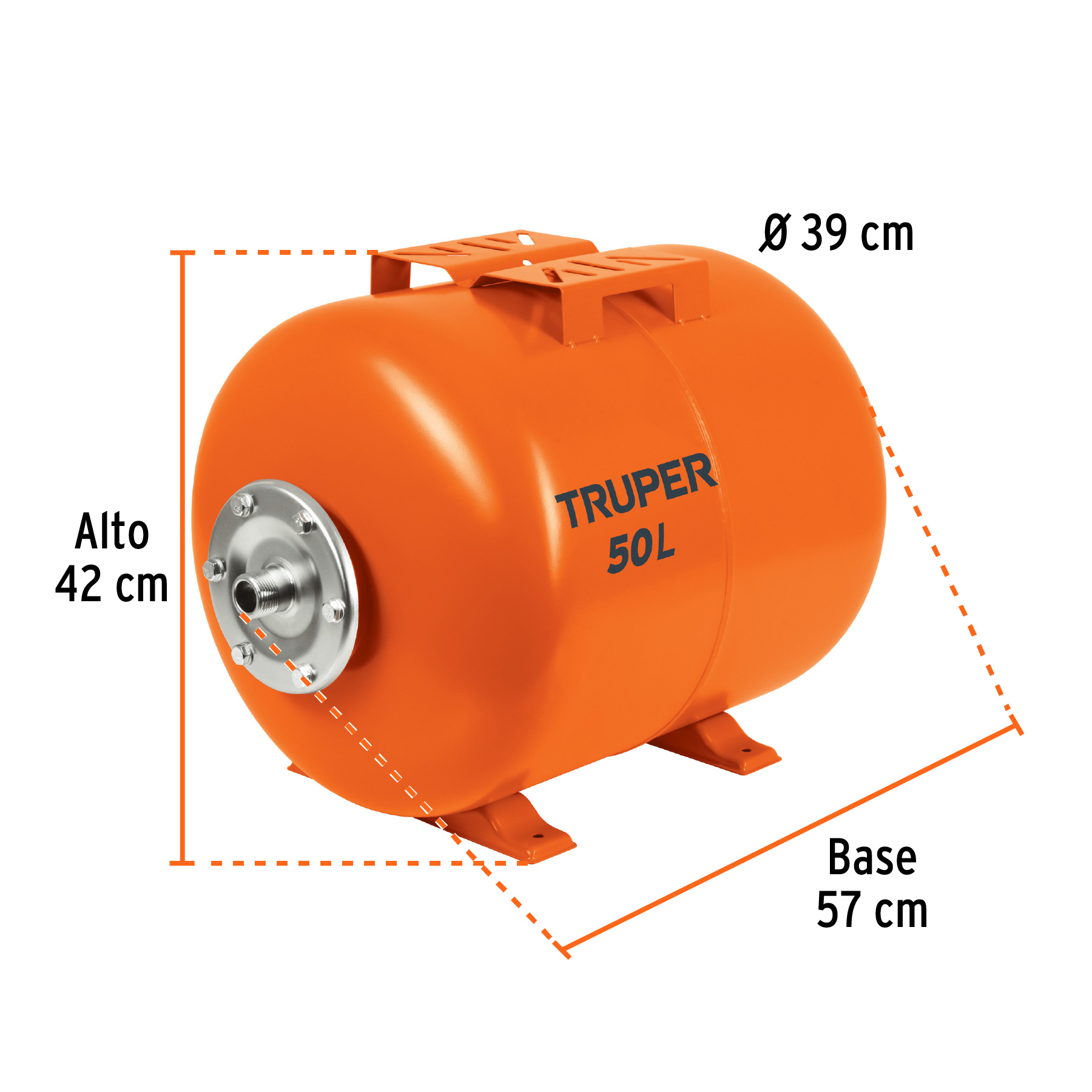 Tanque para bomba hidroneumática HIDR-1/2X50 - TAN-HIDR-1/2X50 / 13594