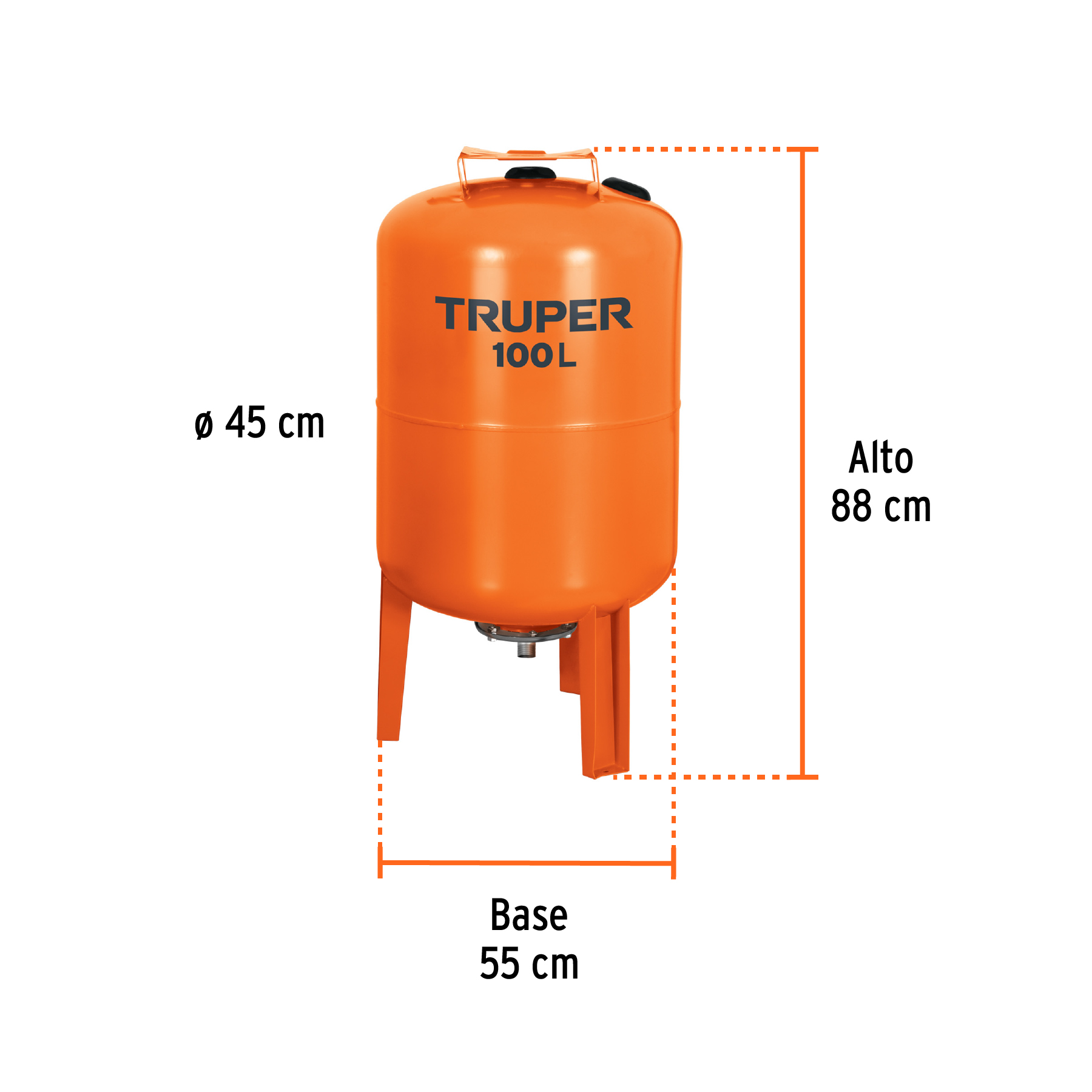 Tanque para bomba hidroneumática HIDR-1X100 - TN-HN-1X100 / 13596