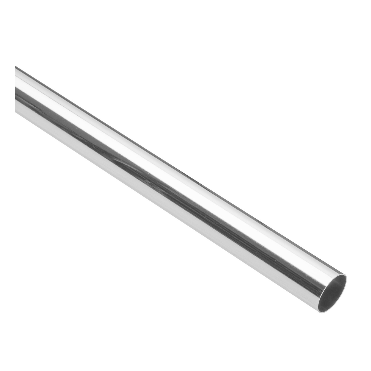 Tubo redondo para clóset, 2.4 m, acero cromado, HERMEX - TR-524 / 45892 Tubo redondo para clóset, 2.4 m, acero cromado, HERMEX - TR-524 / 45892