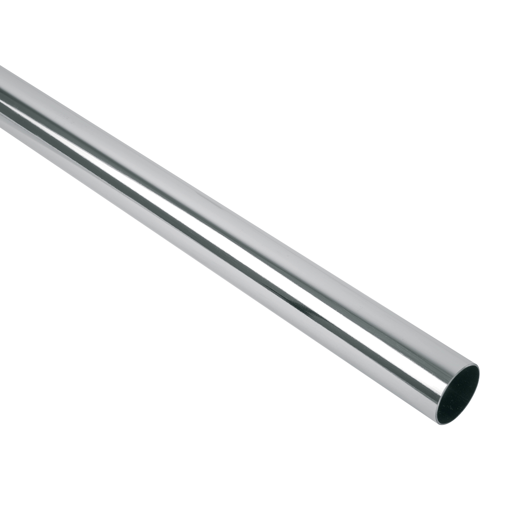 Tubo redondo para clóset, 3.0 m, acero cromado, HERMEX - TR-530 / 48974 Tubo redondo para clóset, 3.0 m, acero cromado, HERMEX - TR-530 / 48974