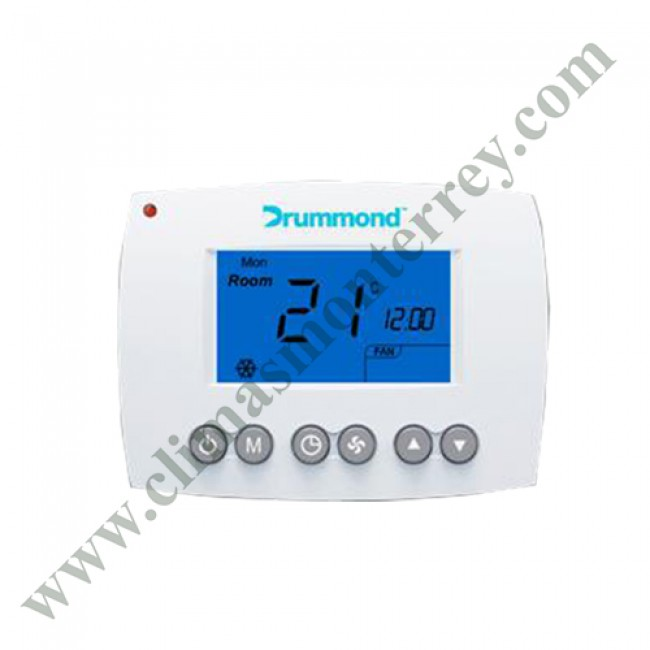 Termostato Basico Digital , Programable , 2F/2C, 24 V Marca Drumond - Dtbb2-1