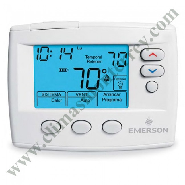 Termostato Blue Selecto, Digital Programable Version En Español Emerson - 1F80St0471