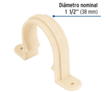 Abrazadera tipo 'U' CPVC 1-1/2' - CPVC-405 / 48962