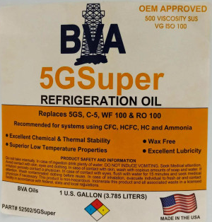 Aceite Mineral Para Refrigeración, 5G Super, Bva - 5Gsuper-G