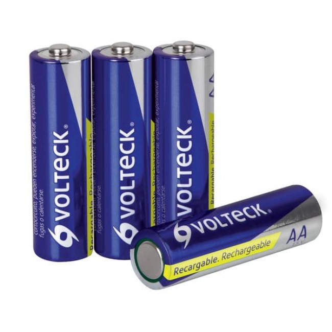 Blíster con 4 pilas AA recargables uso general, 1300 mAh - RE-AA2 / 47202