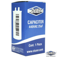 Capacitor De Trabajo, 25Mf, 440Vac +-5%, 50/60Hz / Cluxer - CXC44025